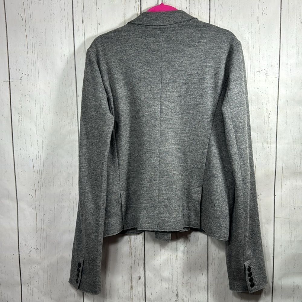 J.Crew Wool Blazer Jacket Gray Double Breasted Classic Workwear Minimalist - Picture 12 of 16